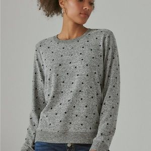Lucky Brand Women's Cloud Jersey Crew Sweatshirt